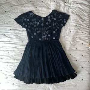 FREE PEOPLE Navy Sequin Dress